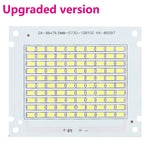 ampoule led 50w blanc 6500k module carré transparent moderne éclairage industriel fixations