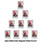 cadre photo magnétique transparent moderne minimaliste rectangle simple couleur bleu rose vert orange violet
