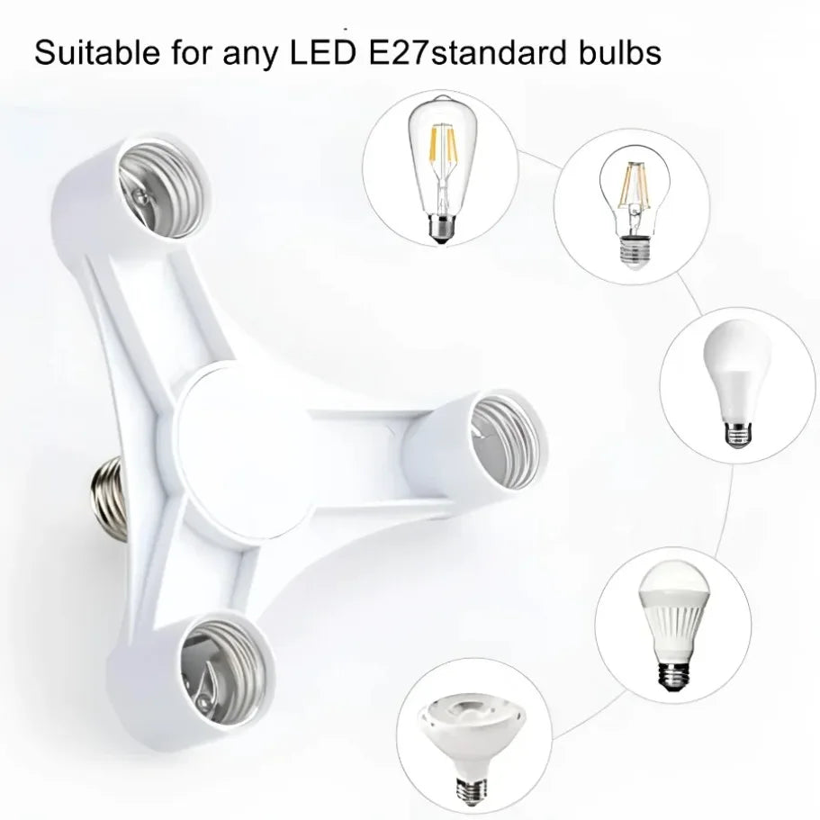 adaptateur lampe e27 blanc moderne certification ul rohs ccc deux ans garantie
