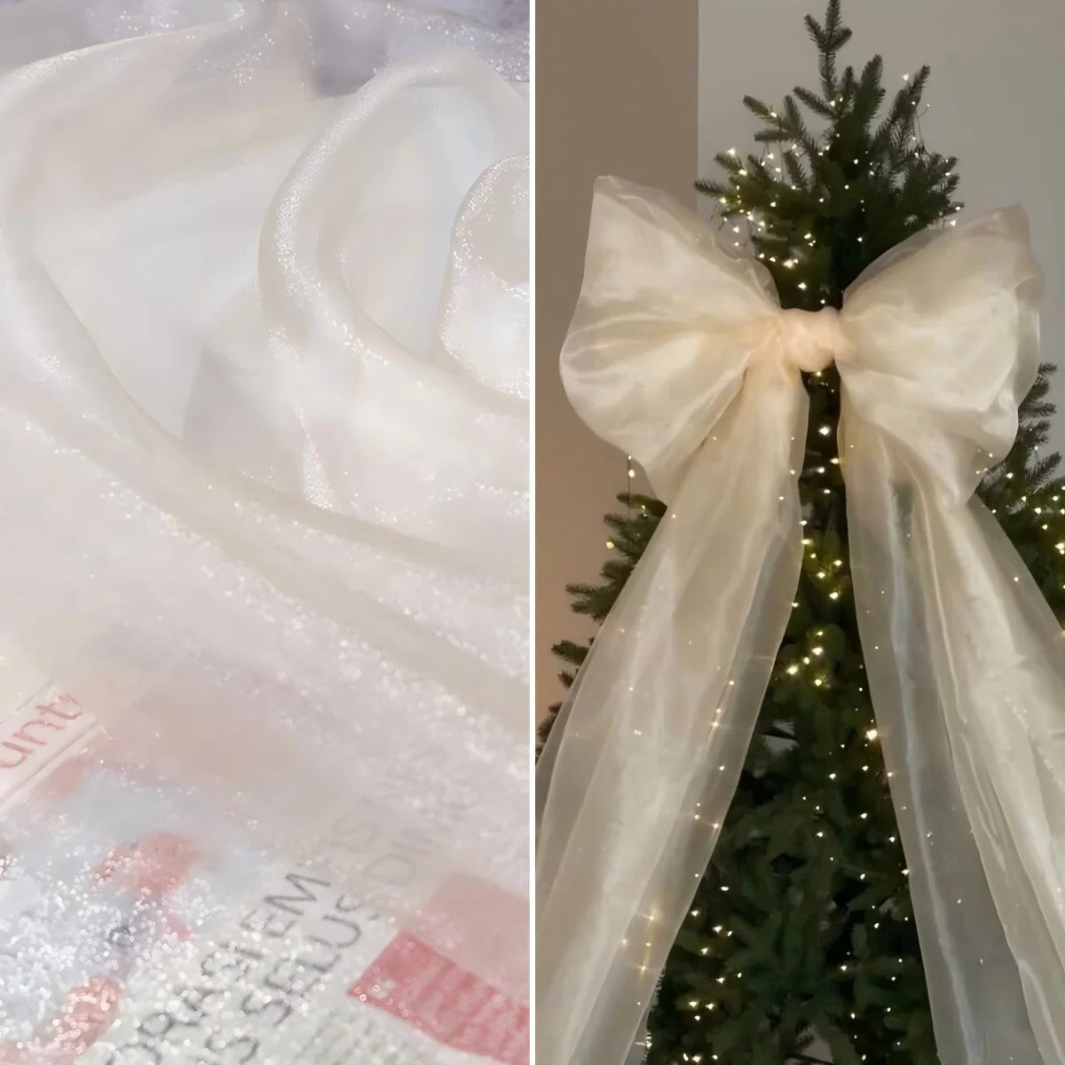 ruban pailleté multicolore translucide élégant polyester 100x140cm diy mariage cérémonie événement festive