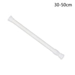 tige extensible rideau douche blanc moderne respectueux environnement eyelets robuste durable