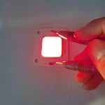lampe led haute puissance 50w 12v 32v blanc chaud froid rouge vert bleu