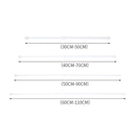 rideau télescopique extensible tige métal blanc moderne adhésif 30cm 50cm 40cm 70cm 50cm 90cm