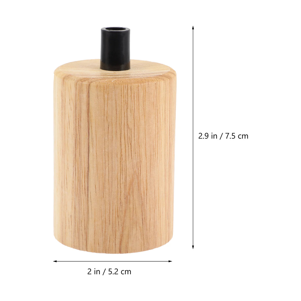 base lampe suspendue bois naturel ampoule e27 moderne rustique câble doré
