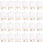 toiles peinture chevalets bois blanc miniatures artistiques set set 12 decoration mariage
