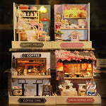 miniature magasin vintage bois artisanale diy bacs fruits légumes viandes sucreries pâtisseries
