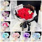 bouquet roses artificielles classique décoration mariage anniversaire intérieur festive pendaison crémaillère