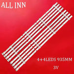 ruban led blanc moderne 935mm kit 8pcs opaquet tension 3v