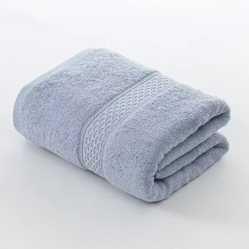 serviettes bain polyester absorbantes serviettes toilette moderne gris vert bleu doré texture éponge bordure