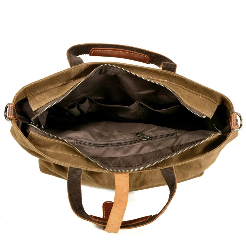 sac main vintage décontracté marron texture grunge poche extérieure fixations cuir intérieur noirversible