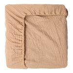 draps lit bébé coton 100% beige rose jaune rayures géométriques simple doux