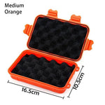 boîtes rangement réutilisables tailles poignées couleur noir orange beigeintérieur mousse noire