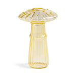 vase champignon moderne rayures verticales couleur bleu rouge transparent maison
