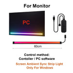 bande lumière led multicolore moderne adhésive contrôleur usb synchronisation d'affichage ramadan événements