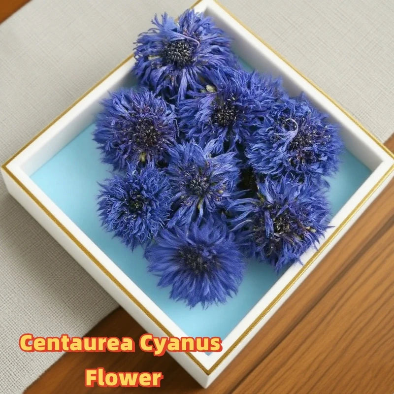 fleurs séchées bleues naturelles décoration maison mariage anniversaire baby shower intérieur artisanat