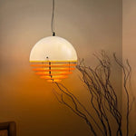 lampe suspendue moderne blanc orange 30x30cm led câble salon chambreôtel