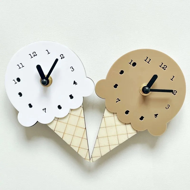 Horloge murale silencieuse en bois