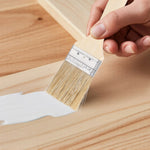 pinceaux peinture poils naturels manche bois classique décoration art peinture meubles pâtisserie huile blanc