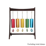 supports cloches vent bois naturel rouge motifs modernes minimalistes cloches