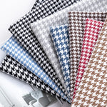 tissu houndstooth coton lin résistant 146cm largeur classique multi couleurs bricolage nappe canapé