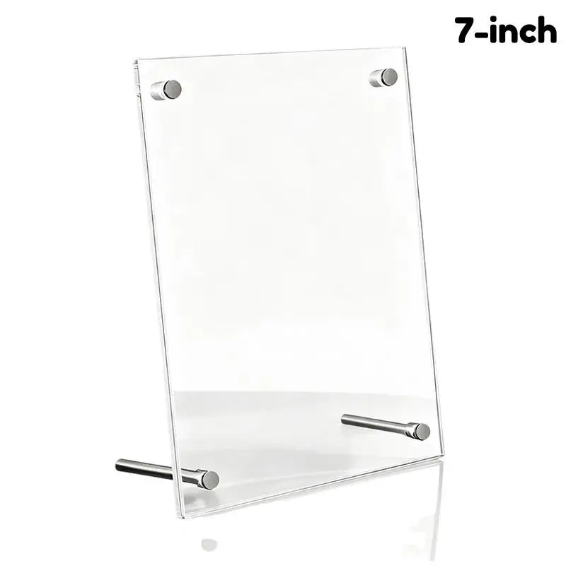 cadre photo acrylique transparent moderne pouces pouces A4 supports métalliques