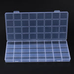 boîte rangement transparente 32 compartiments grille bijoux organisation pratique moderne
