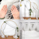 tulle blanc décoratif voile table transparent 3m 70cm polyester occasion cérémonie mariage