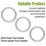 lampe led croissance plante circulaire diodes blanc moderne anneau flexible réglable temps