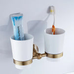 accessoires salle bain bronze finition brossé vis fixations classiques or satiné texture satinée