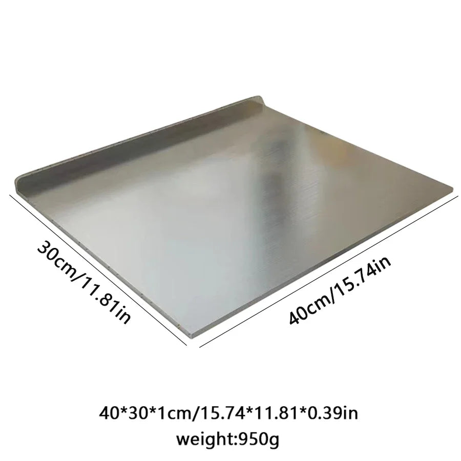 planches cuisine acier inoxydable rectangle moderne surface lisse argentée équipement culinaire multifonctionnelle