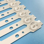 bande led rétro éclairage blanc moderne téléviseur fixations led rondes uniformes