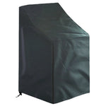 housses chaise patio noires imperméables polyester modernes élastiques 70cm 64cm 120cm