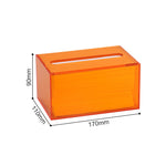 boîte mouchoirs transparente acrylique moderne maison table manger décoration intérieure