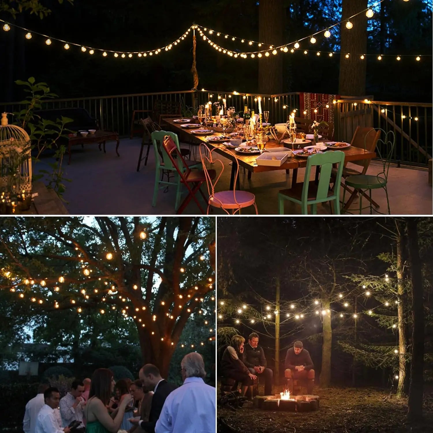 Détail des ampoules incassables de la guirlande lumineuse LED