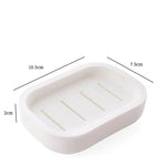 support savon moderne plastique couleur beige vert clair gris portable couvercle salle bain