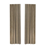 rideau gris clair classique motif feuilles stylisées opaque anneaux salon chambre