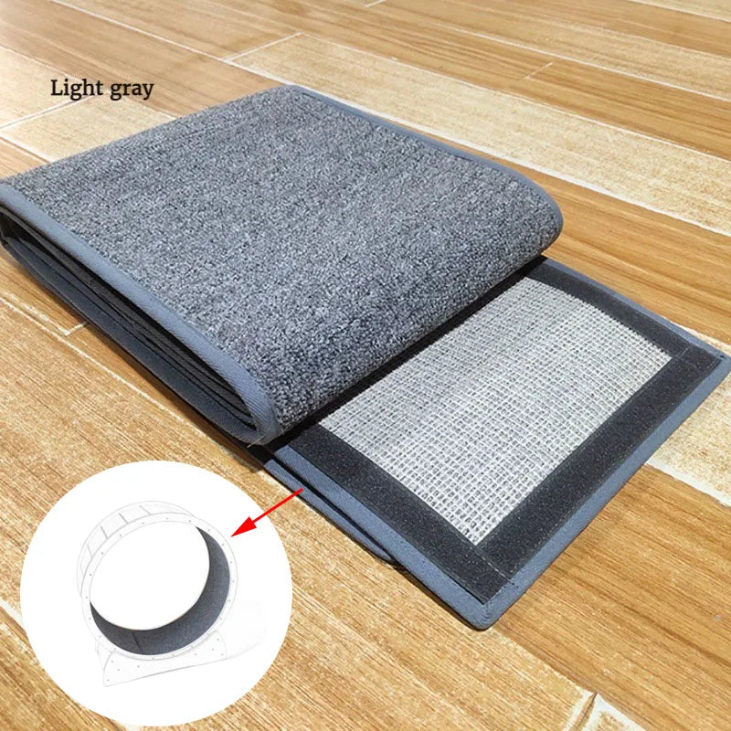 tapis course chat couverture tissu texture gris clair marron moderne durable résistant tapis roulant