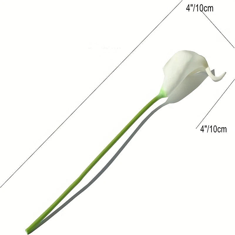 bouquet fleurs artificielles calla blanches vase décoration mariage fête maison