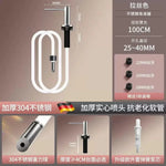 distributeur savon liquide argenté moderne bouteille 500ml tube extension 1m2 minimaliste