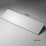 étagère murale aluminium blanc noir moderne minimaliste vis bouchons protection 30cm 40cm 50cm