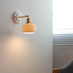 lampe murale moderne blanc doré interrupteur chaîne coquille motif lune soleil chambre cuisine
