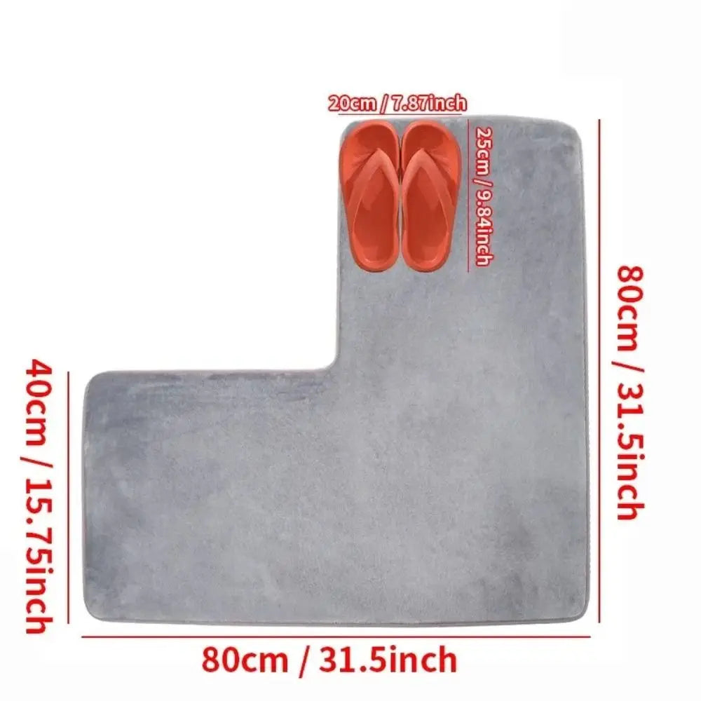 tapis gris doux moderne uni imperméable résistant corrosion salon chambre coucher