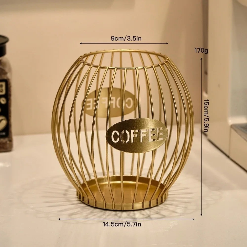 cage or noir moderne fileté multifonctionnelle décoration maison poignée