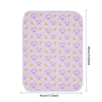 tapis absorbant imperméable chien chat motif pattes coeur lavable antidérapant intérieur moderne bleu