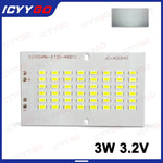 plaques led argentées 3w 3.2v 48 diodes industrielle technique rechargeable solaire blanc