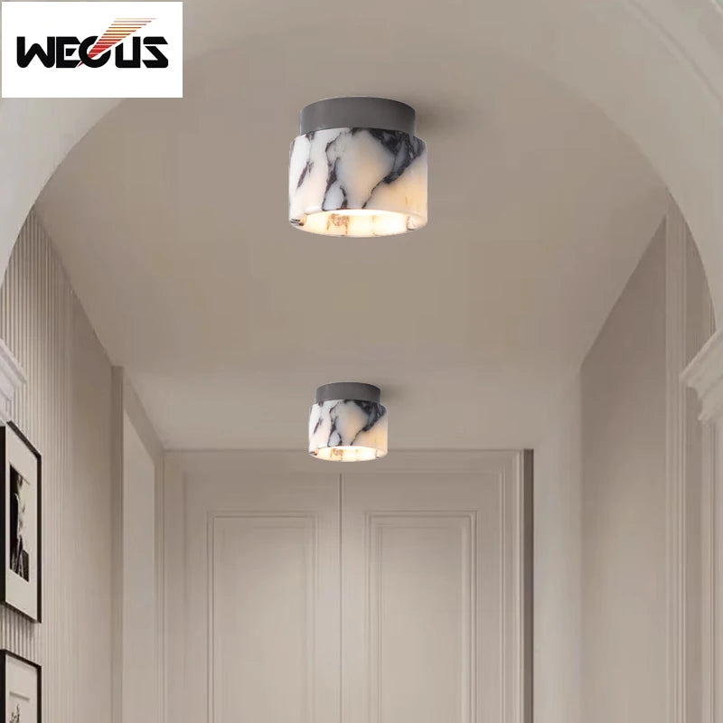 lampe marbre moderne blanc noir beige éclairage led opacité facile éclairage quotidien