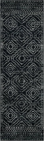 tapis moderne ethnique motifs géométriques floraux antidérapant extérieur intérieur polypropylène polyester rouge noir grisclair