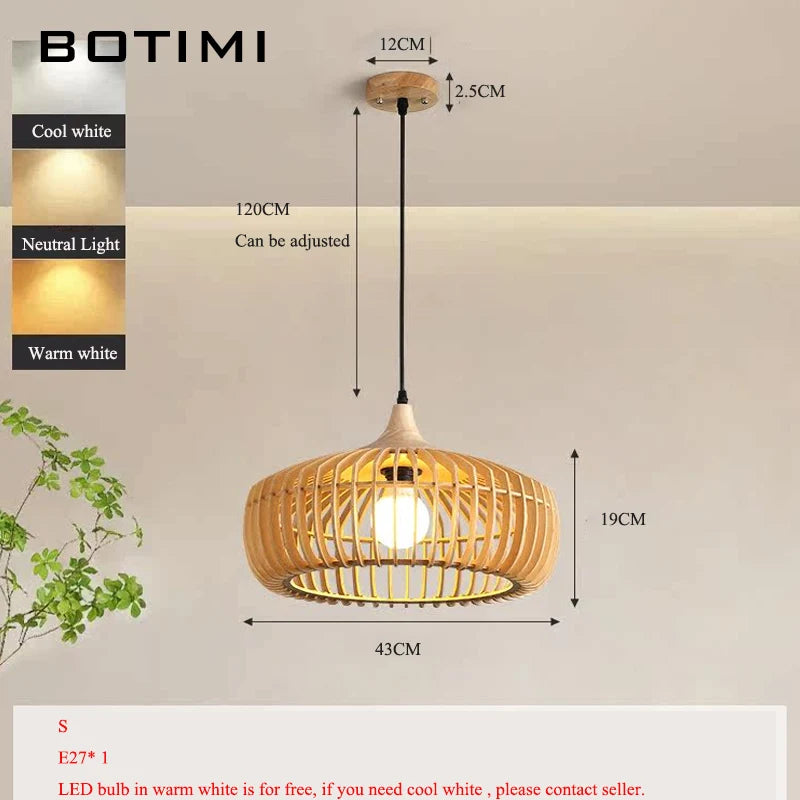 suspension lumineuse bois beige clair moderne minimaliste câble noir ajouré conique chambre salon étude