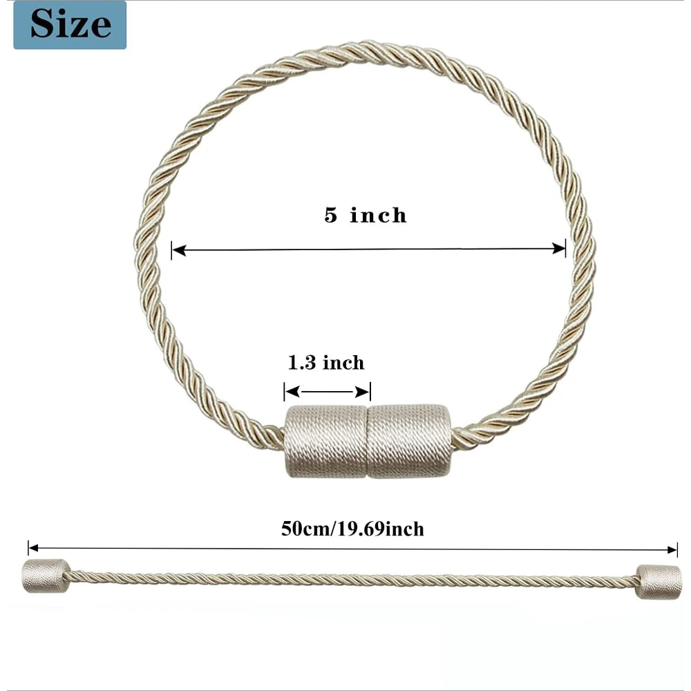 boucles rideau moderne vis fixations tissu cheveux synthétiques beige noir or gris minimaliste 2pcs