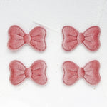 rubans forme nœud velours rouge beige rose pâle bordeaux marron classiques bijoux cheveux DIY